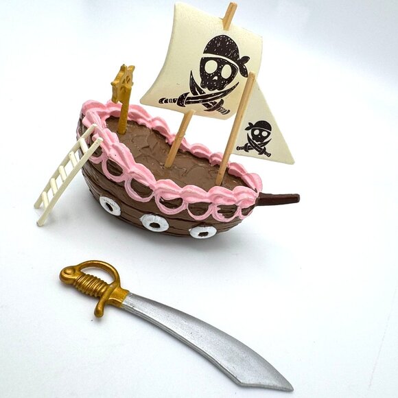 Re-Ment 2007 Set 7 Miniature Pirate Ship Treasure Chest Coins Sword Ladder - Picture 3 of 7